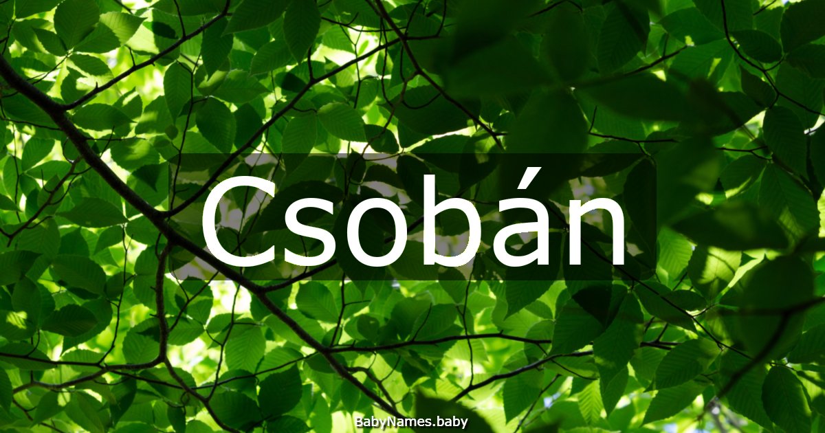 Csobán