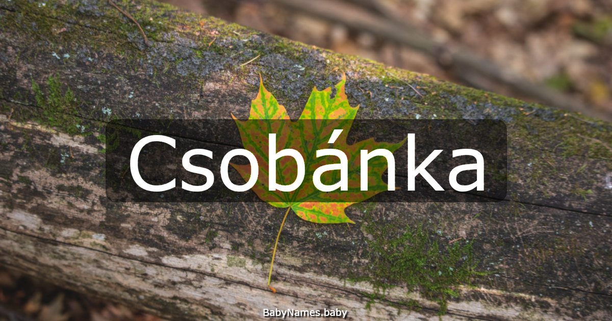 Csobánka