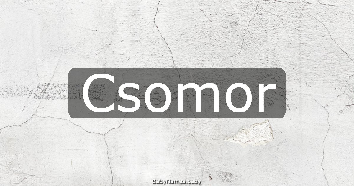 Csomor