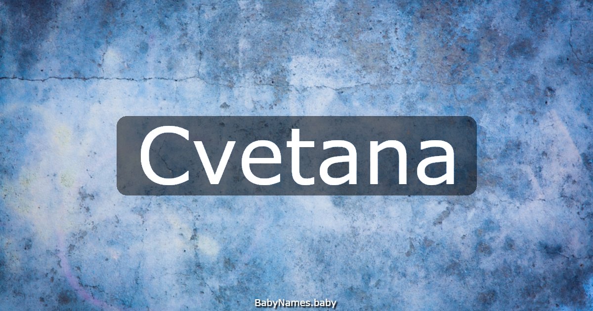Cvetana