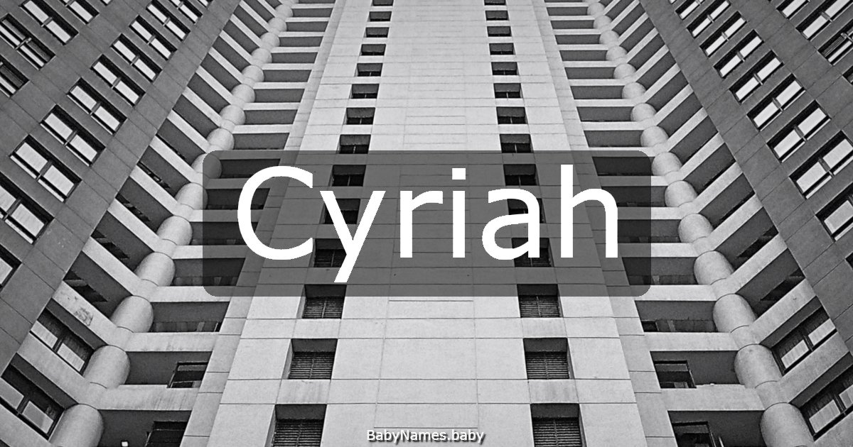 Cyriah
