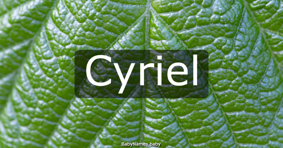 Cyriel