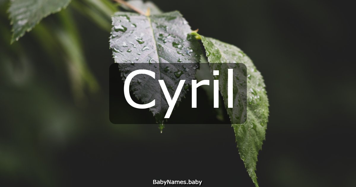 Cyril