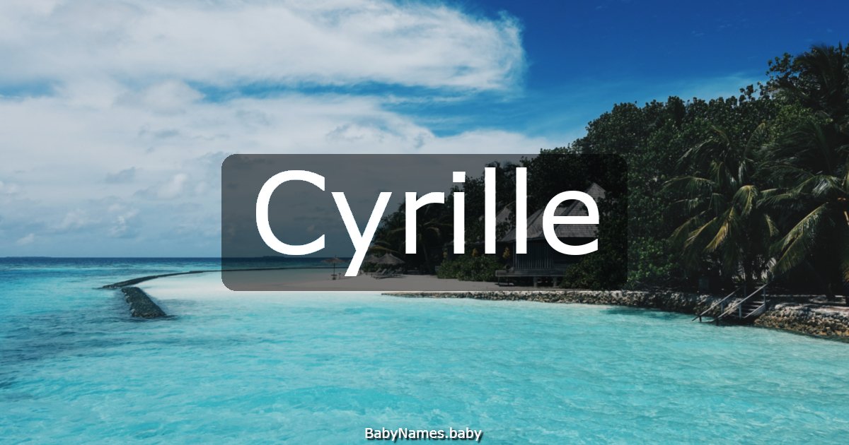 Cyrille