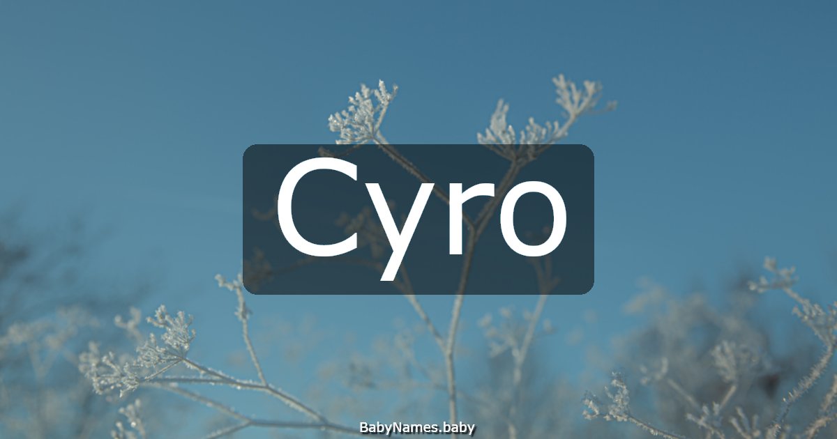 Cyro