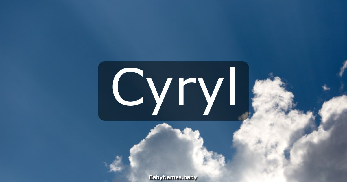 Cyryl