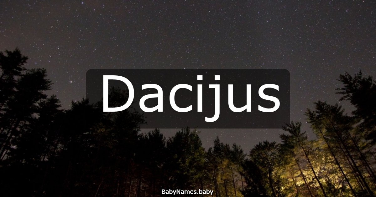 Dacijus
