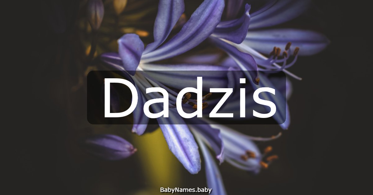 Dadzis