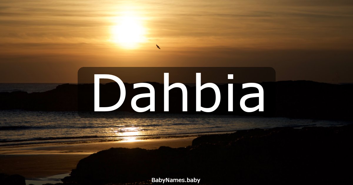 Dahbia