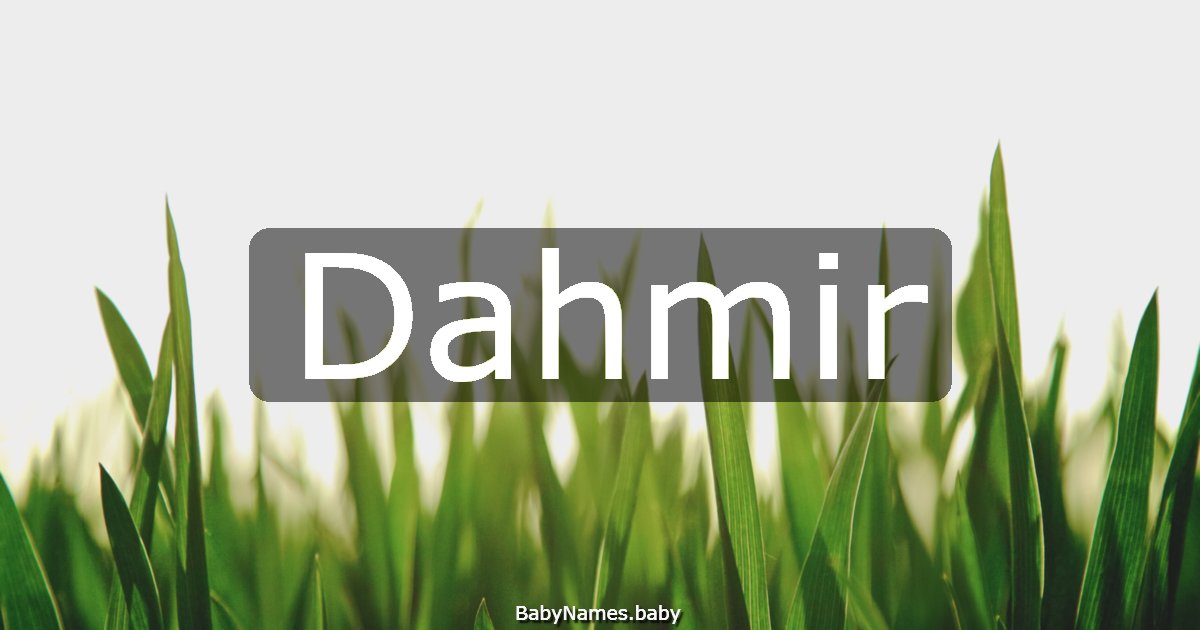 Dahmir