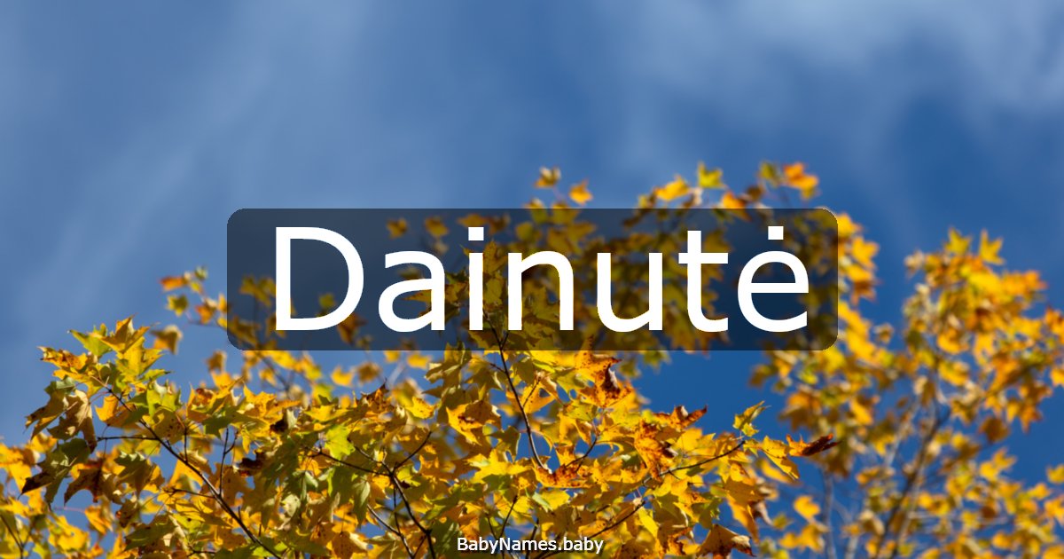 Dainutė