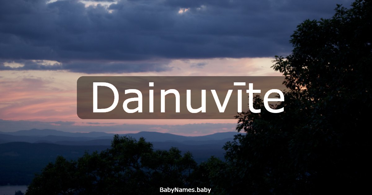 Dainuvīte