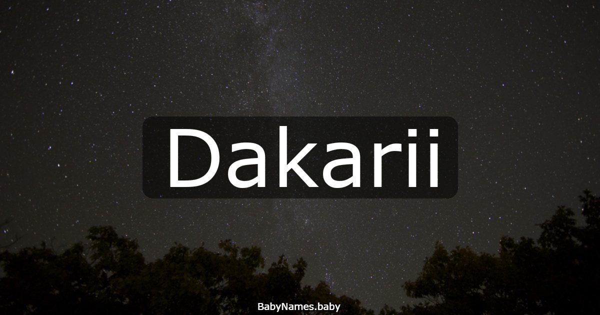 Dakarii