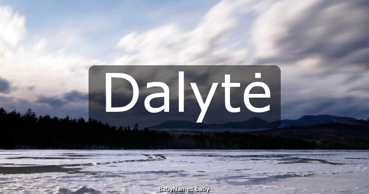Dalytė