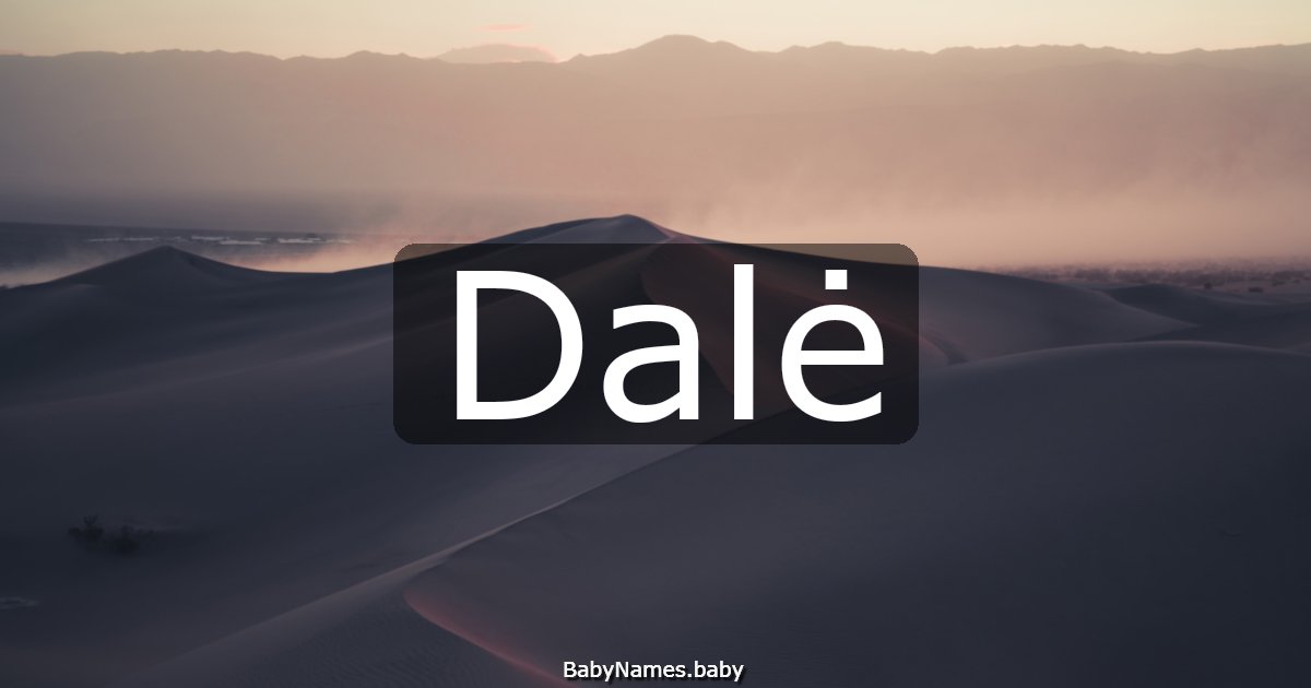 Dalė