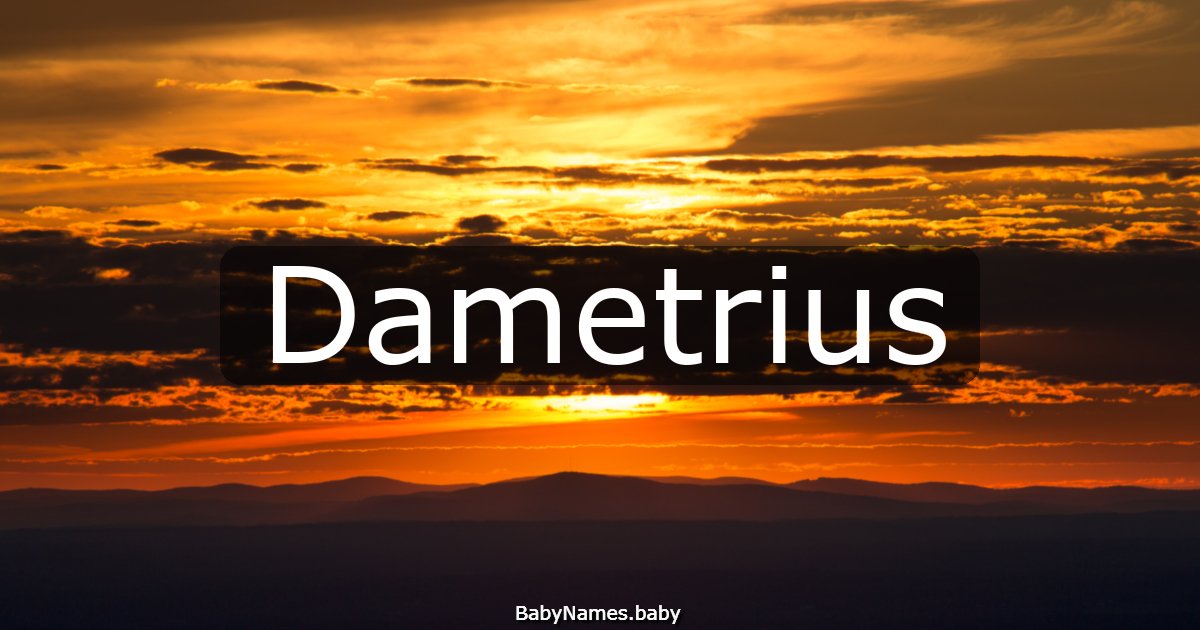 Dametrius