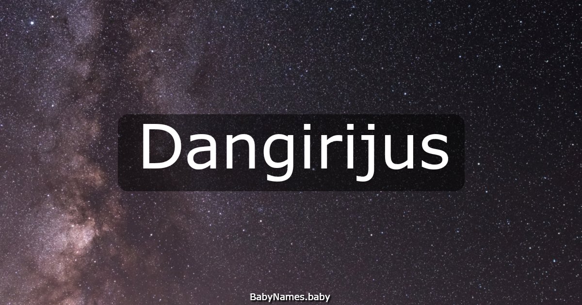 Dangirijus
