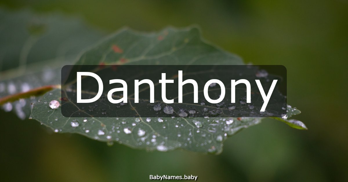Danthony