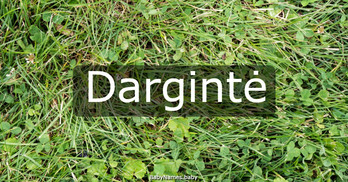 Dargintė