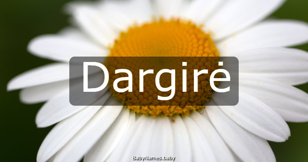Dargirė