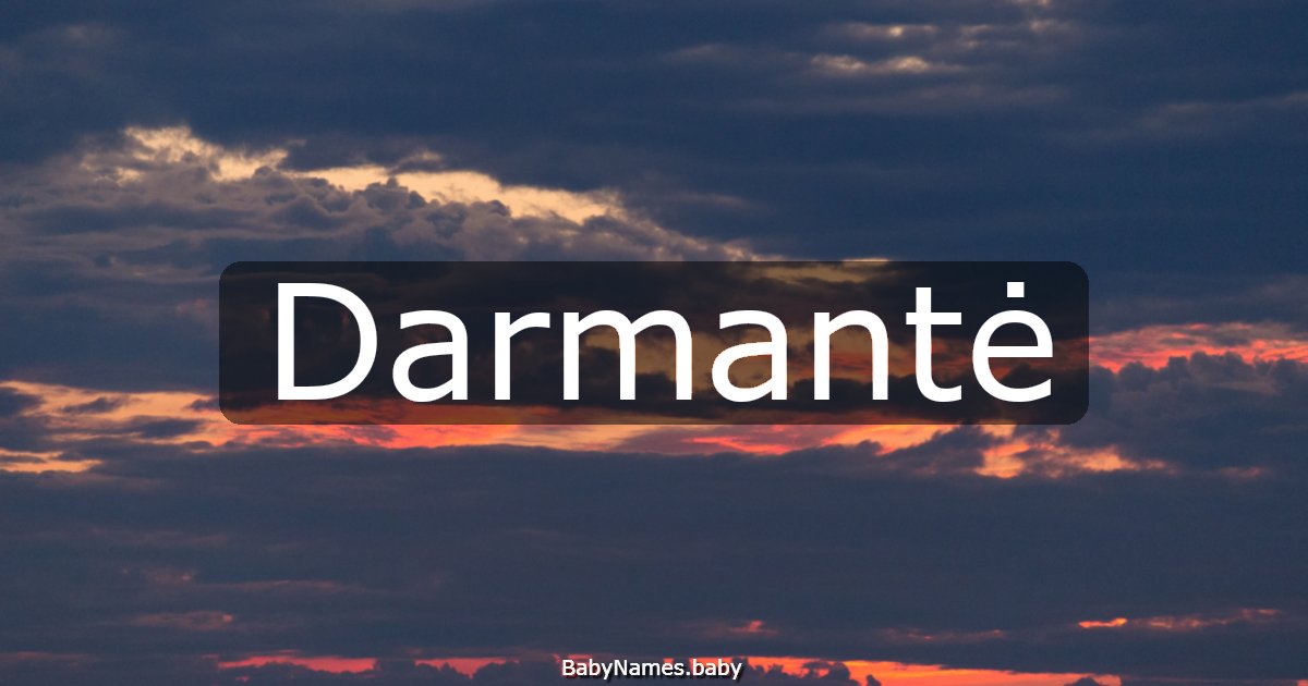 Darmantė