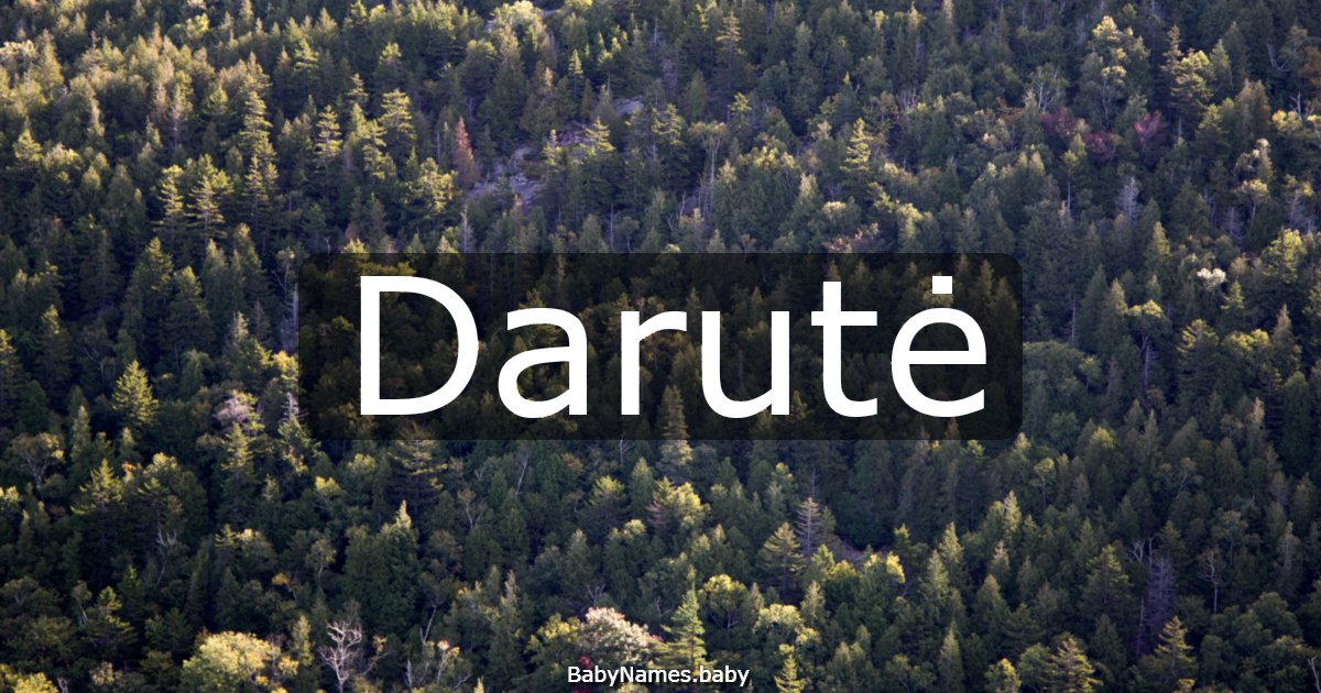 Darutė