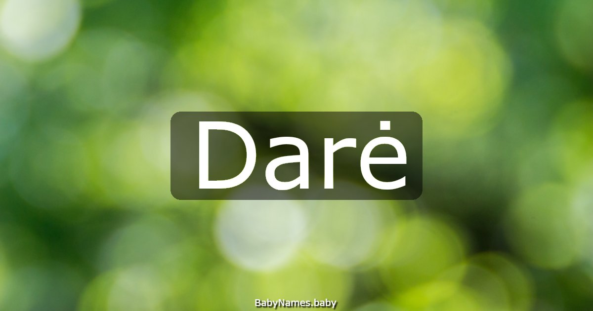 Darė
