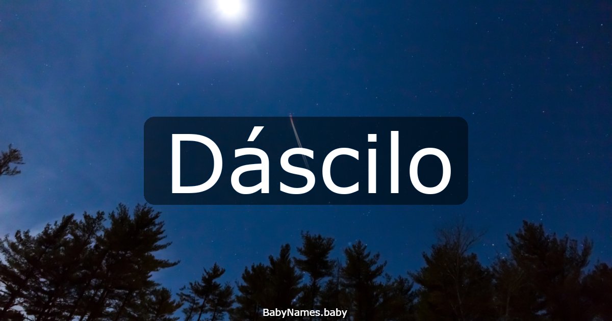 Dáscilo