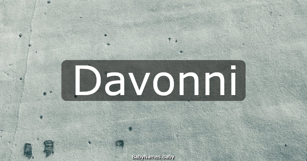 Davonni