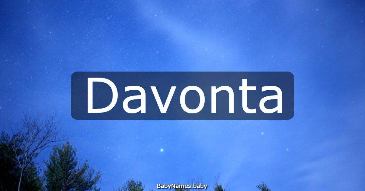 Davonta