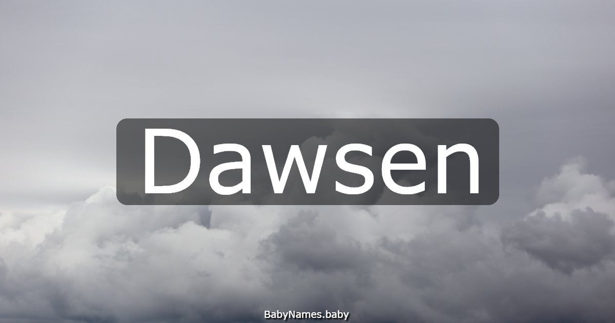 Dawsen