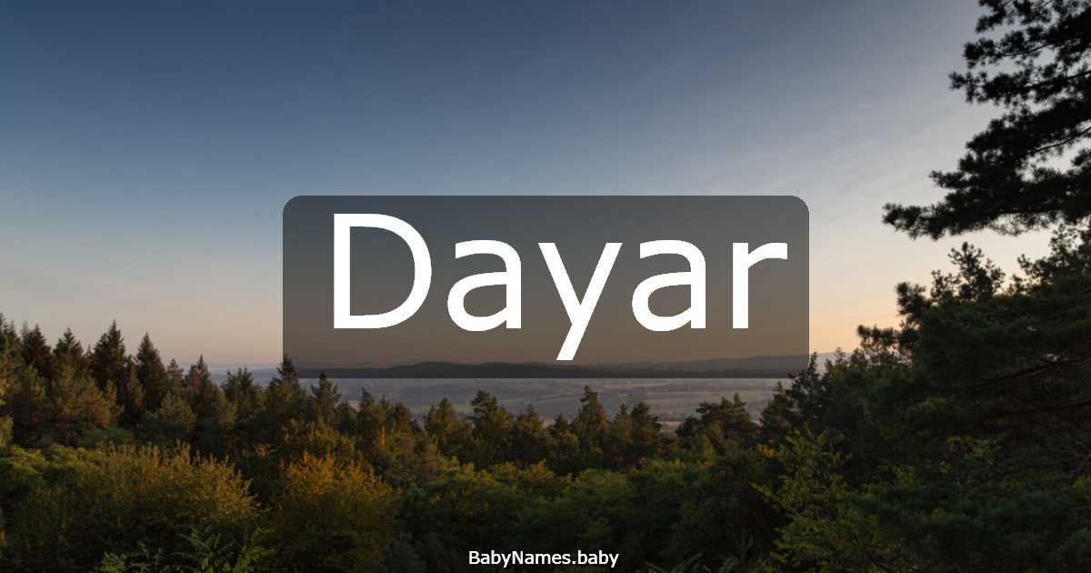 Dayar