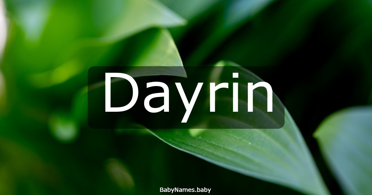 Dayrin