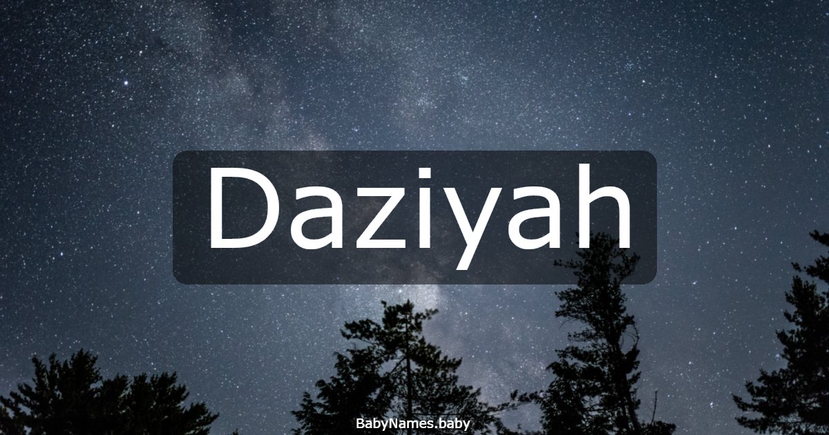 Daziyah