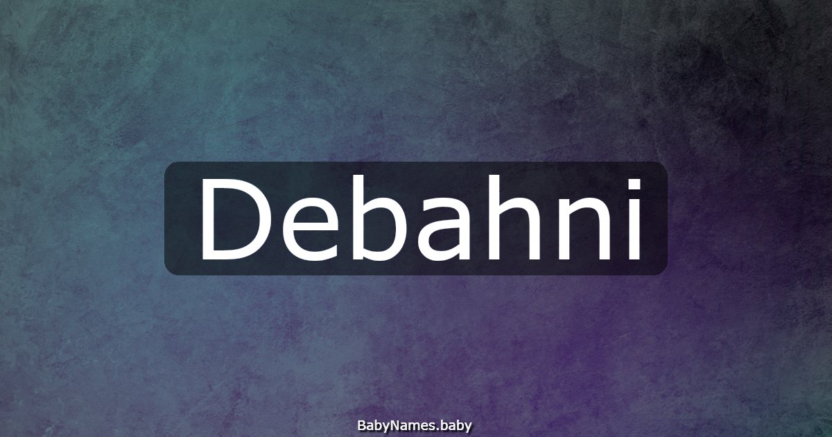 Debahni