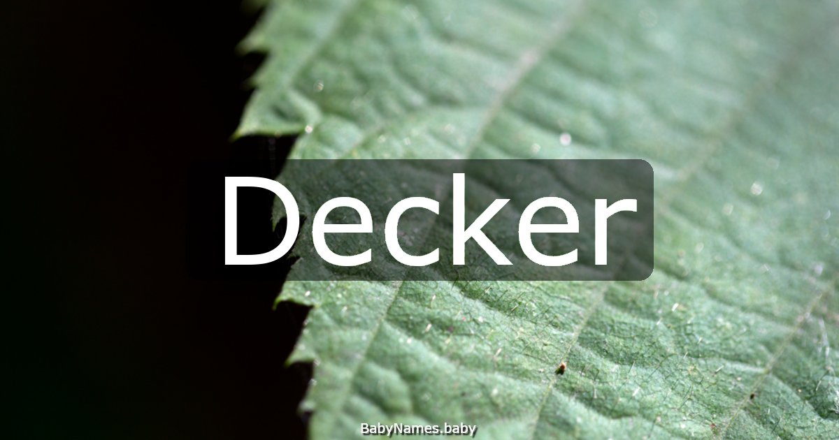 Decker