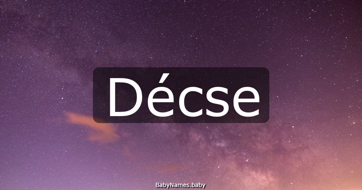 Décse