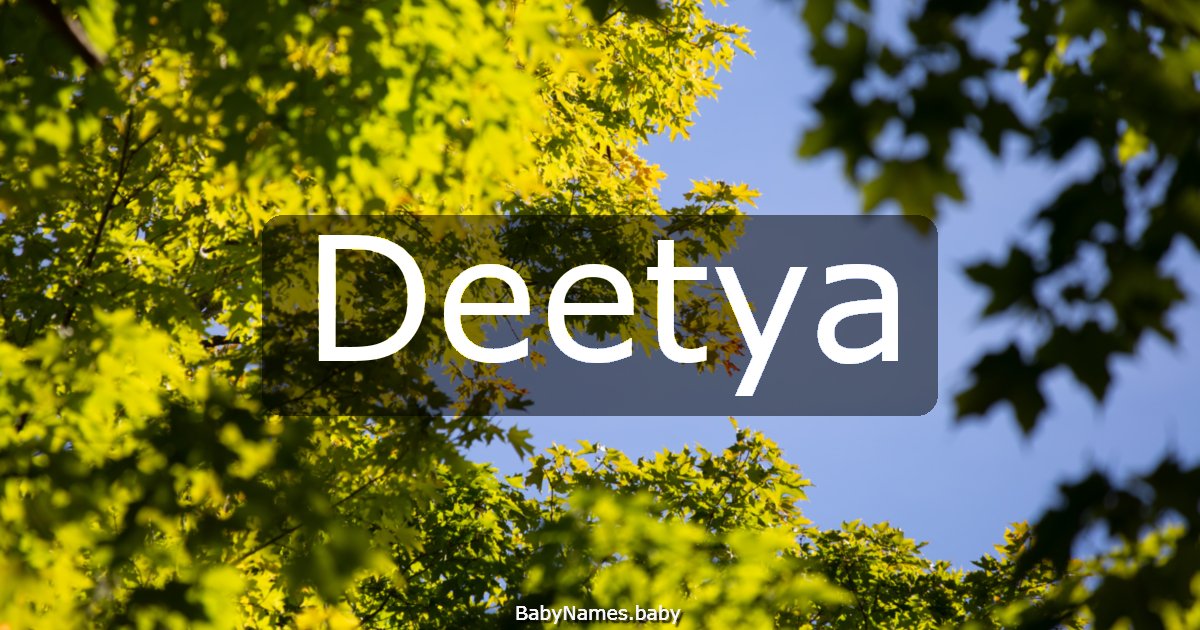 Deetya