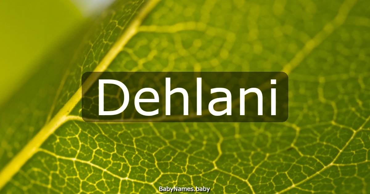 Dehlani