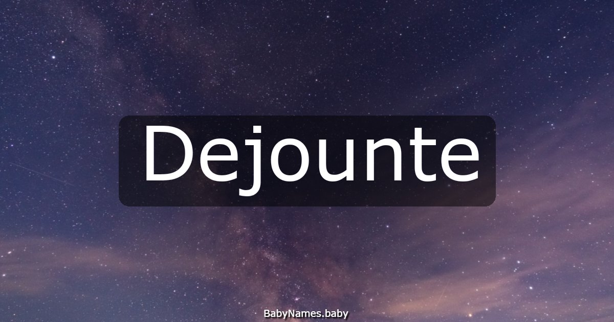 Dejounte