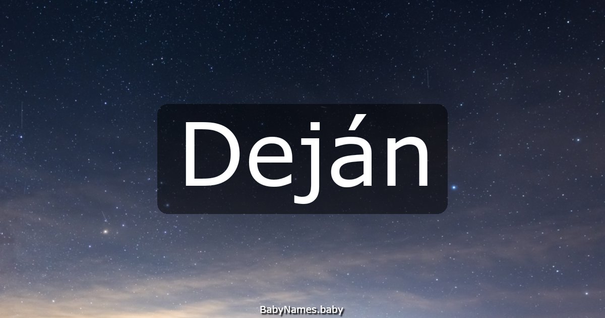Deján