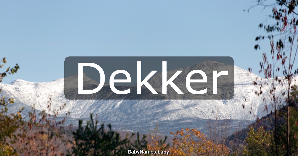 Dekker