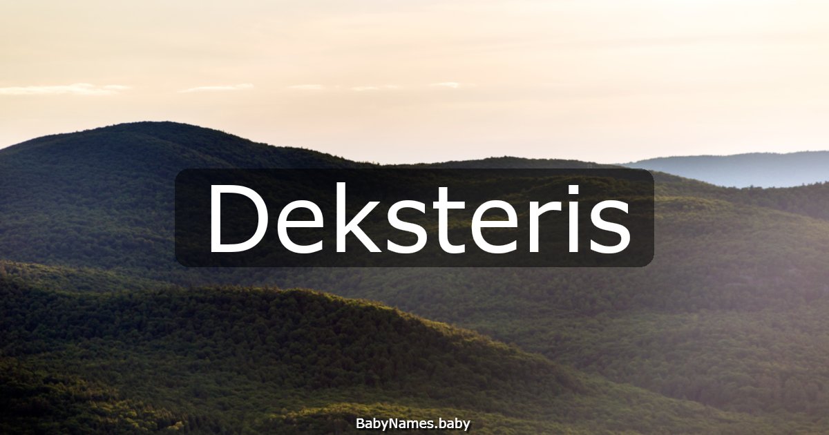 Deksteris