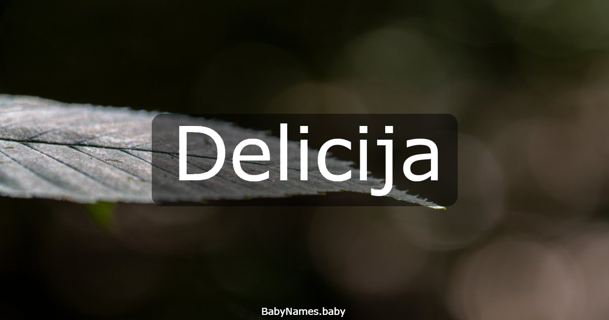 Delicija