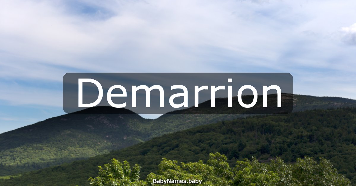 Demarrion