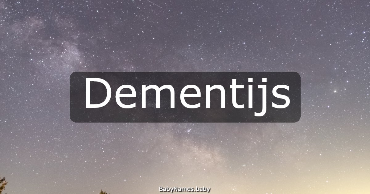 Dementijs