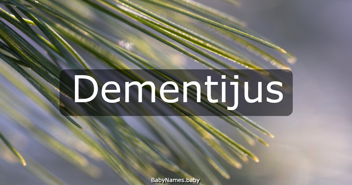 Dementijus