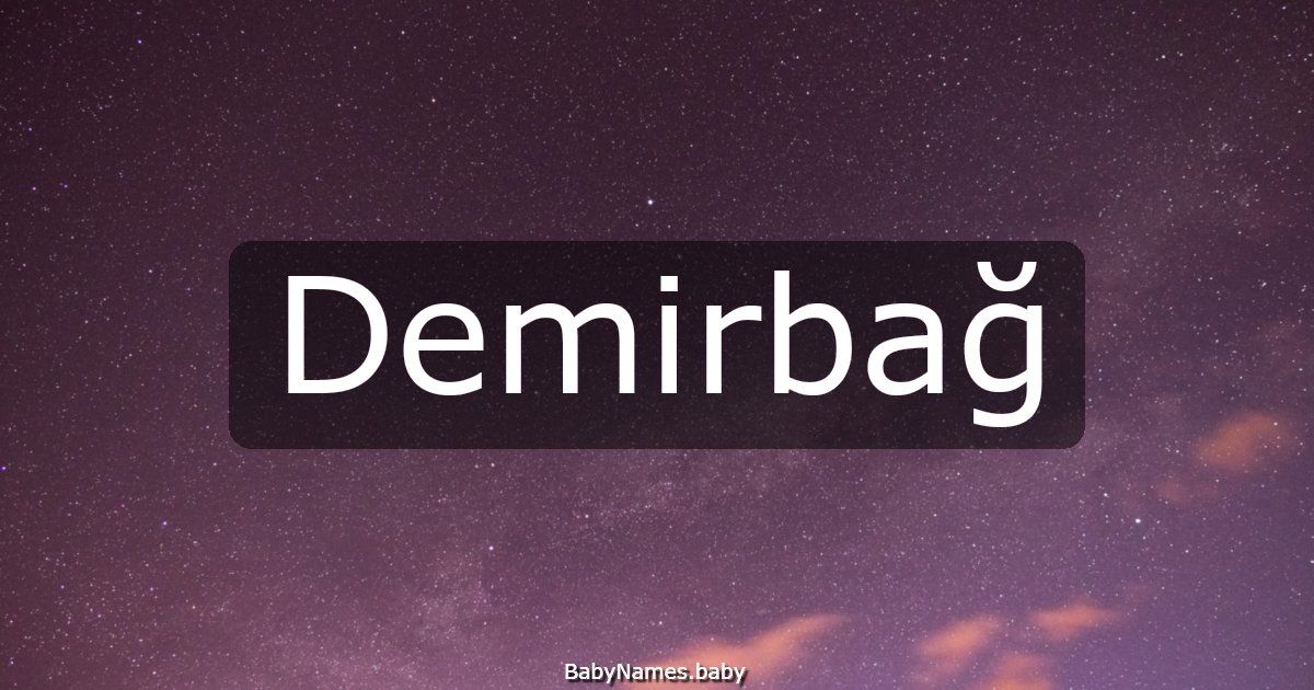 Demirbağ