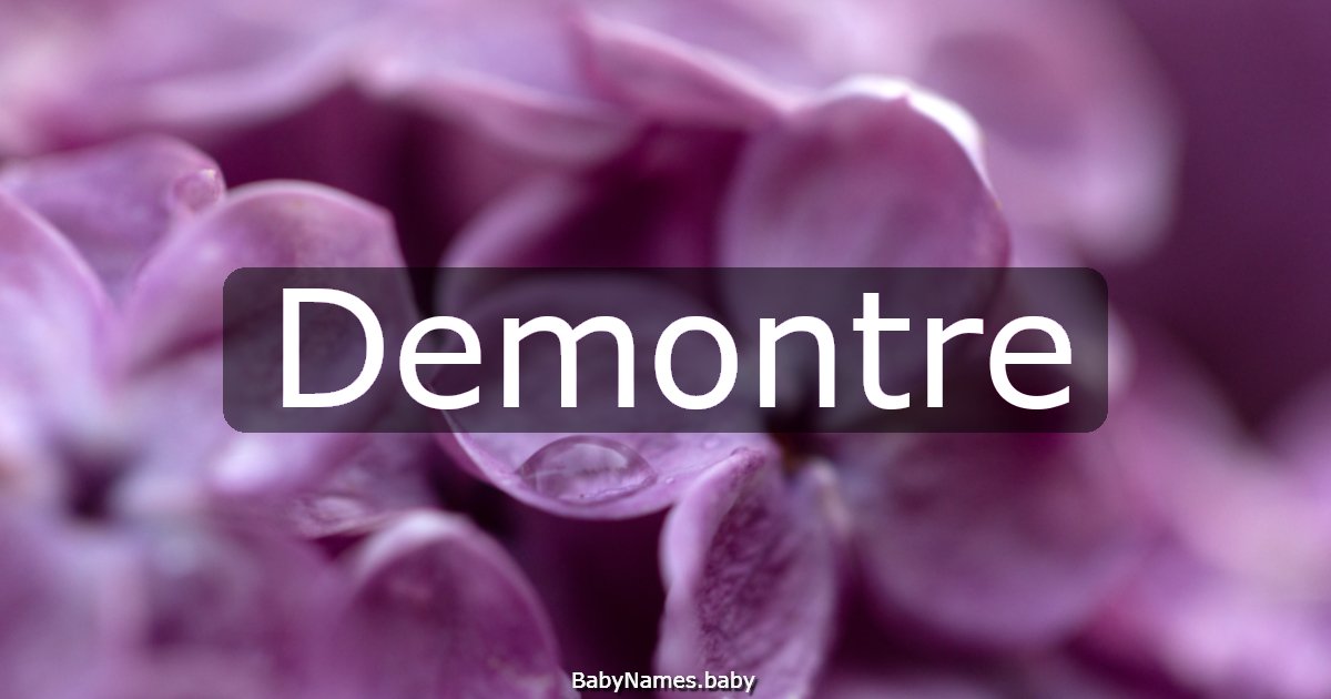 Demontre