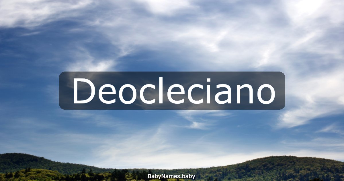 Deocleciano